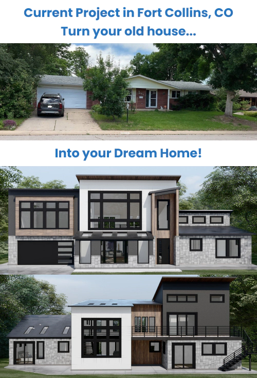 Homepage before and after house